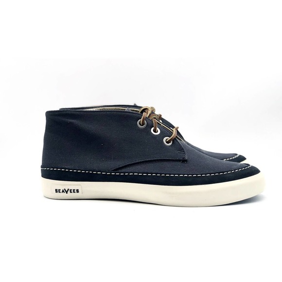 Seavees Mens Boots Size 9.5 J-115 Maslon canvas desert boot sneakers Navy Shoes - Picture 1 of 6